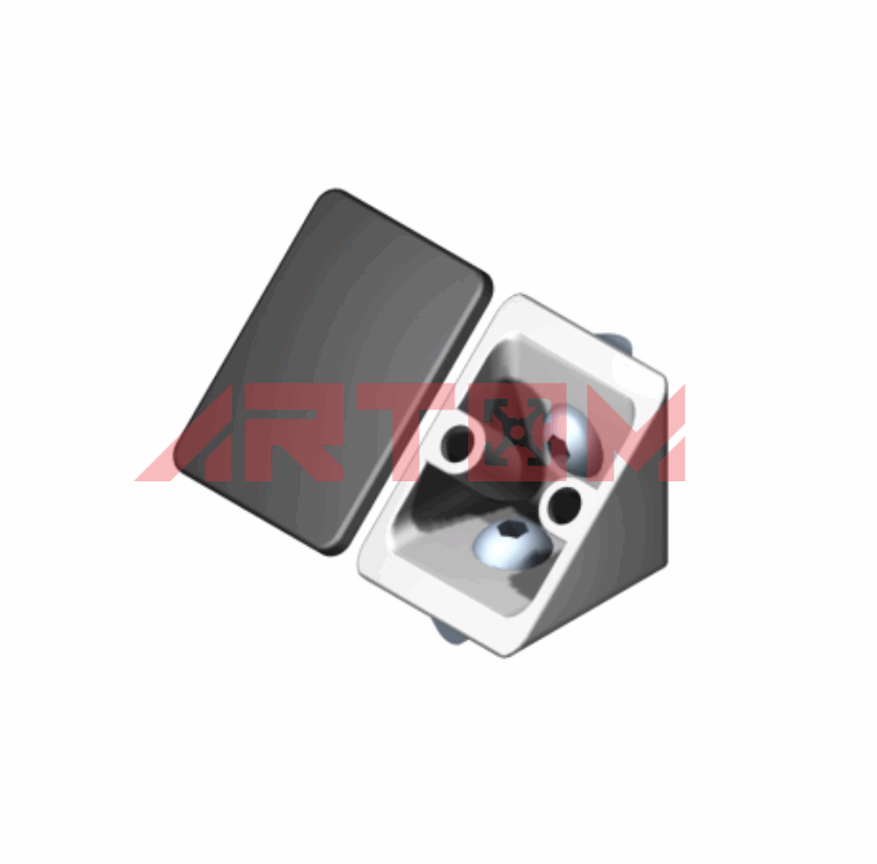 Kątownik 40x40  (zestaw z zaślepką) AI