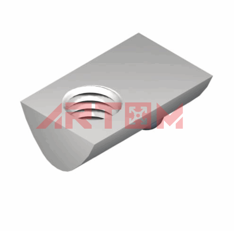 Nakrętka wpustowa z kulką M8