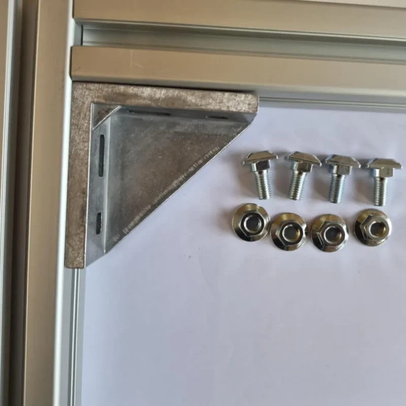 Kątownik 45 x 90 zestaw do profili aluminiowych